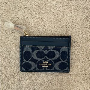 Coach Denim Blue Card Holder